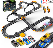 Slot Car Race Track Set Electric Powered Race Track Dual Racing Car Track Set