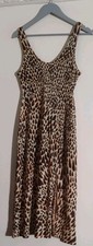 Topshop Petite Animal Print Dress Size UK 10