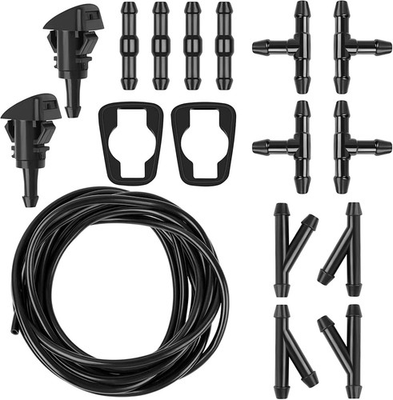 #ad Windshield Washer Hose Kit 5m Washer Fluid Hose12 Pcs Hose Connectors2 Fan No $14.59