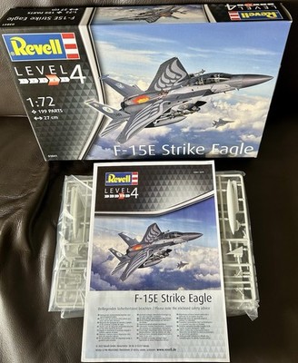Revell F-15E Strike Eagle Flugzeugbausatz 1:72 Level 4 Kunststoff 03841