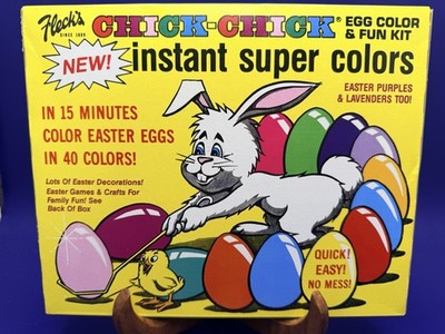 Vintage Fleck's Chick Chick Easter Egg Color Kit Unopened NOS New