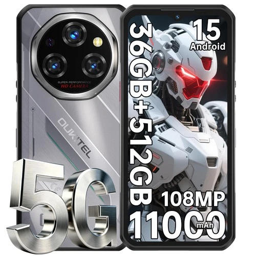 OUKITEL WP62 Rugged Smartphone 5G 3612+24GB 512GB/2TB 108MP 11000mAh