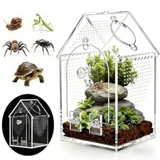 Acrylic Tarantula Terrarium, Reptile Habitat for Spider, Mantis, Frog, Hermit