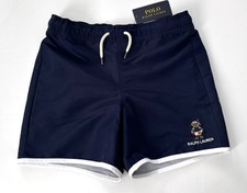 NWT, Boys Polo Ralph Lauren Scuba Polo Bear Swim Shorts. Size 4T. Eu 104