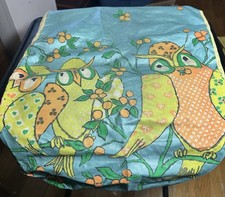Vintage 1960s Or 70s Funky Owl Design Ironing Board Cover MCM See Pictures