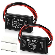 Brake Light Flash Strobe Controller Flasher Module Auto Car LED 2PCS GS-100A