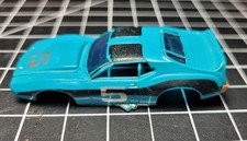 AURORA AFX HO Scale No 1906 Javelin AMX Trans Am Blue Black Silver Body Only