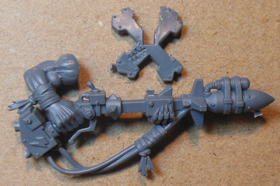 Warhammer 40k Space Orks - Ork Lootas & Burna Boyz - Rokkit Launcha #B