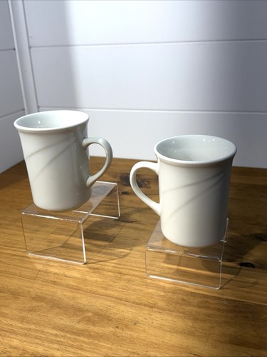 2 REGO White Porcelain Coffee Mugs 6 oz Restaurant Diner Cups China ~ Read Info - Picture 12 of 24