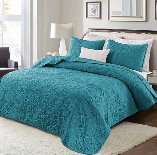 Exclusivo Mezcla Quilt Set King Size, Lightweight Vintage Quilts with 2... - Bild 3 von 5