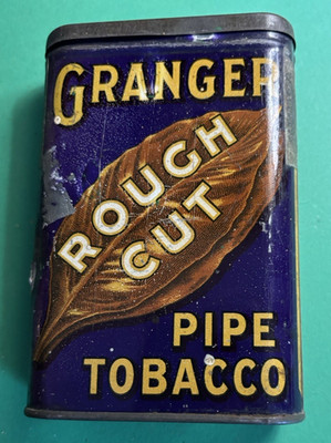 Vintage Granger Rough Cut Rare Early Pocket Tin Liggett & Myers
