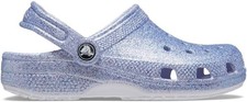 Crocs Classic Glitter Clog Kids Clogs, Frosted Glitter, US Size 2 Little Kid