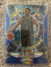 2024-25 Panini Prizm Zion Williamson Kaleidoscopic Blue Prizm /175 #21 Pelicans