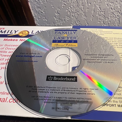 Family Lawyer 2002 PC CD design print legal documents law forms templates & more - Picture 4 of 5
