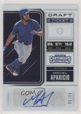 2018 Contenders Draft Picks Prospect Ticket 93/99 Miguel Aparicio #8 Auto 0c2