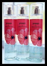Bath Body Works Poppy Floral 8 fl oz Fine Fragrance Mist Spray x3