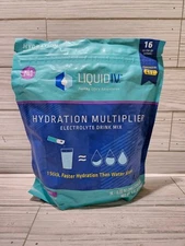 Liquid IV Hydration Drink Mix Acaiberry 16 Stick Packs 9.03 oz Exp 7/2025