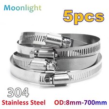 Stainless Steel Hose Clamp Kit Jubilee Clip Make Any Size Clamps Pipe Clips
