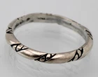 SILPADA STERLING SILVER 925 STACKABLE 2MM TWISTED ROPE BAND RING SIZE 7 VINTAGE