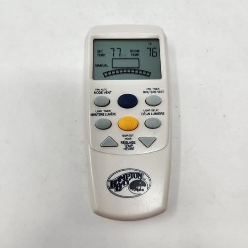 Ceiling Fan Remote Control For Hampton Bay Fan9t Tested Working