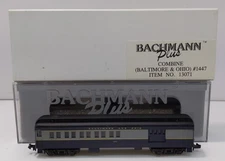 Bachmann 13071 N Scale Baltimore & Ohio 65' Heavyweight Combine Car #1447 LN/Box