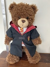 Harry Potter Gryffindor Build A Bear Brown Plush Shirt Vest Tie Robe Hood 18"