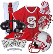 North Carolina State Wolfpack Kids NCAA 11pc Deluxe Football Uniform Set, Medium