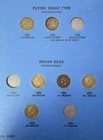 1857-1909 Indian Head Cent & Flying Eagle Cent 45 Coin Whitman Set CIRC- AU #1