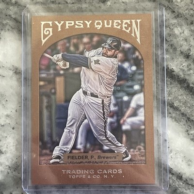 2011 Topps Gypsy Queen Framed Paper /999 Prince Fielder #86 Milwaukee Brewers