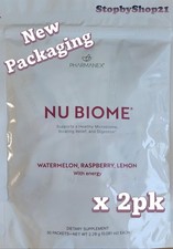 2pk Nu Skin NuSkin Pharmanex Nu Biome w/Caffeine Exp 10/2026 NEW PACKAGING