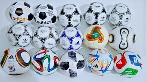 Adidas historical mini ball set 15 pcs FIFA World cup 1970 to 2026 | Size 1