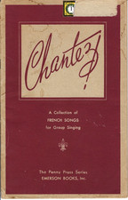 1945 Song Book Chantez by Harry Wilson PB Booklet Vintage