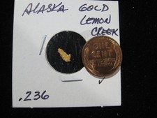 ALASKA GOLD  LEMON CREEK .236 GRAM 5797.64 per troy oz