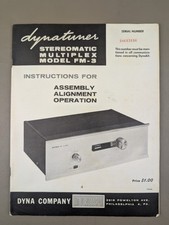 Dynaco FM-3 Tuner Instruction Manual D-28