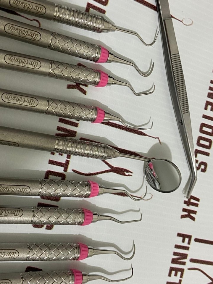 Hu-Friedy Dental Hygiene Instruments Set of 10 PCS With Sterlization ...