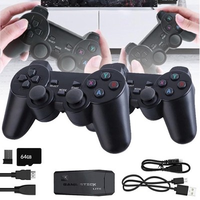 Wireless Videospielkonsole 20000+ Spiele Retro konsole 64GB TV Stick mit Gamepad