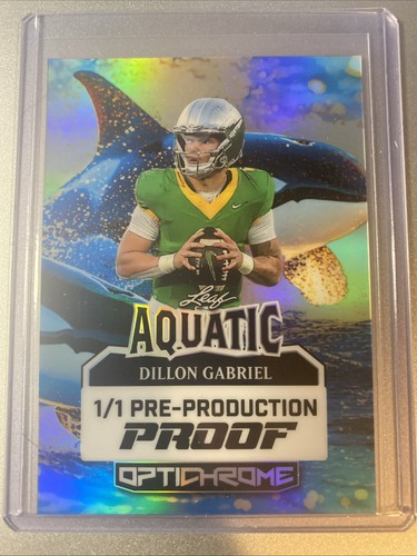 2025 Leaf Optic Chrome Dillon Gabriel 1/1 Pre-Production Proof