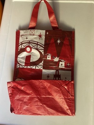Disney Disneyland California Adventure Small Red Reusable Tote Bag