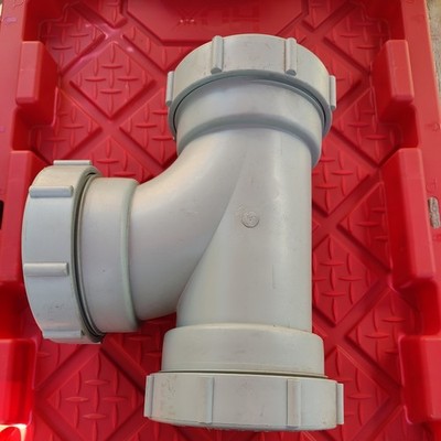 Ipex/Enfield 4'' Mechanical Joint Polypropylene Flame Retardant Chemical Waste Te