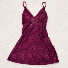 COSABELLA NSN Nightie Chemise Concord Grape Purple Lace Slip Dress /Size M-NWT