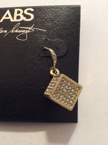 $30 ABS ALLEN Schwartz Tono Plata Pavé Negro 1.25" Pendientes Colgantes B31 - Imagen 4 de 6