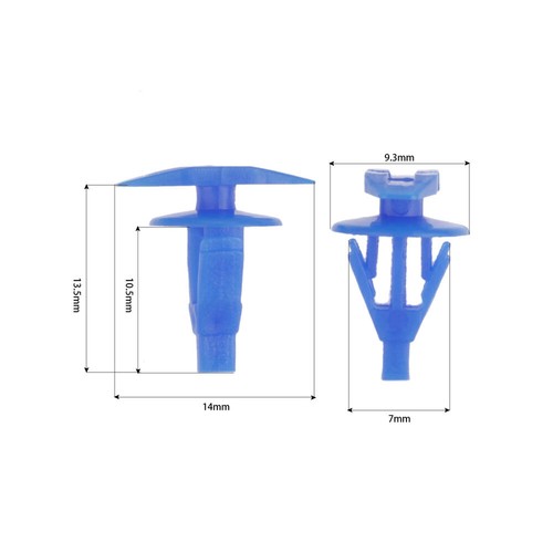 100PCS Car Fasteners Trim Door Window Sealing Strip Weatherstrip Retainer Clip - Bild 2 von 13