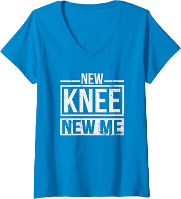 New Knee New Me Replacement Surgery After Op Ladies' V-Neck Tshirt