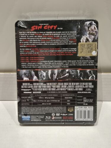 SIN CITY BLURAY STEELBOOK EDITION 3 DISCHI - NUOVO SIGILLATO - NEW SEALED - Foto 3 di 8