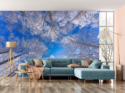3D Winter Branches ZHUA5888 Wallpaper Wall Murals Removable Self-adhesive Ann