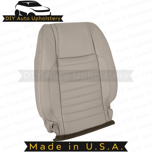 2010-2014 For Ford Mustang GT Passenger Top/Bottom Leather Seat Covers Tan - Picture 7 of 17