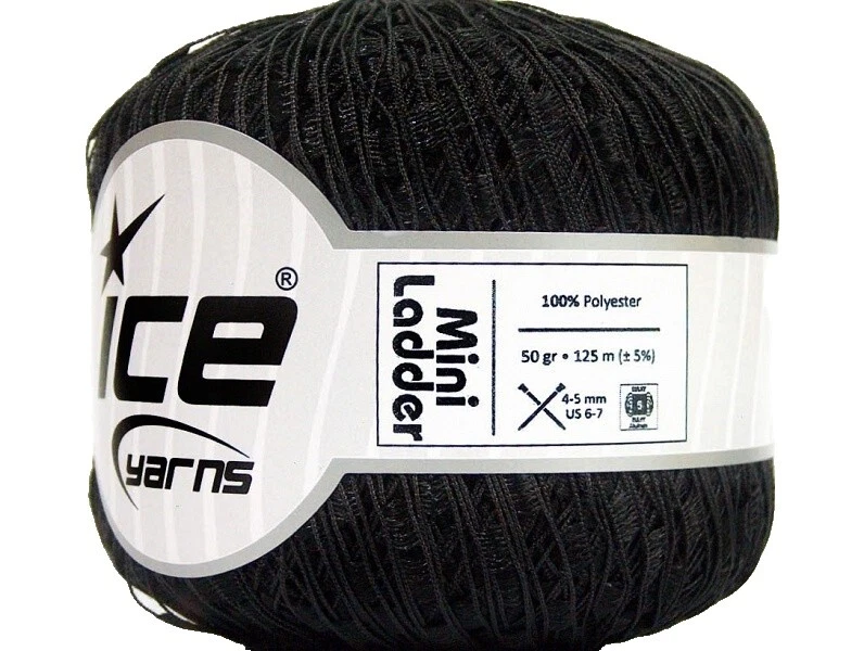 Пряжа для вязания крючком черная лента пряжа