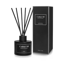 L'odeur Vill Reed Diffuser, 3.4oz(100ml) Vanilla Reed Diffuser Set with 6 Oil...