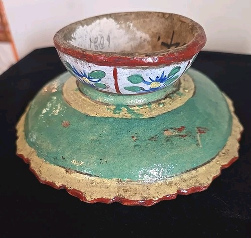 Antique Chinese Stoneware Offering Bowl Or Dish,Tazza Benjarong For Thai Market - Picture 7 of 9