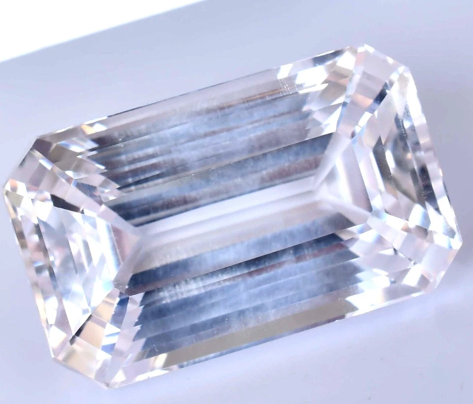 Rare 87.55 CT Natural MONTANA Colorless Sapphire Certified FLAWLESS Gemstone Foto 2 de 4